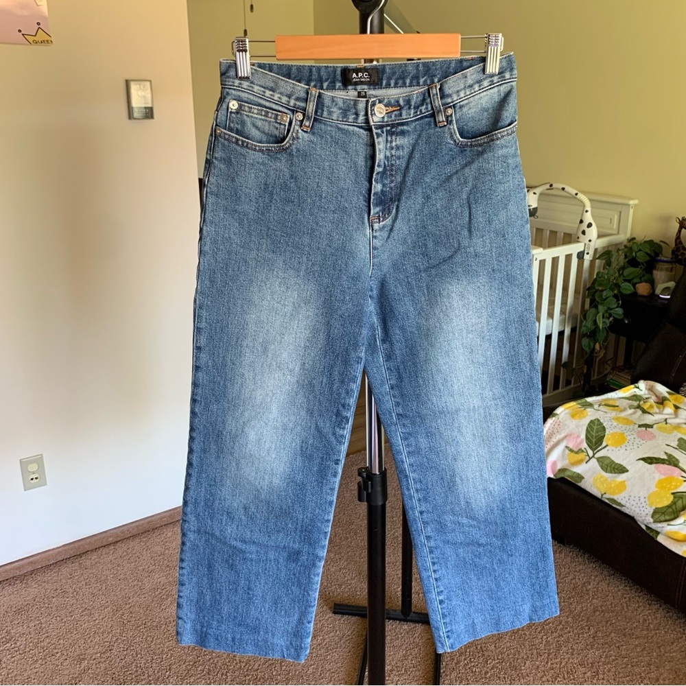 A.P.C. Wide Leg Crop Sailor Jeans 29